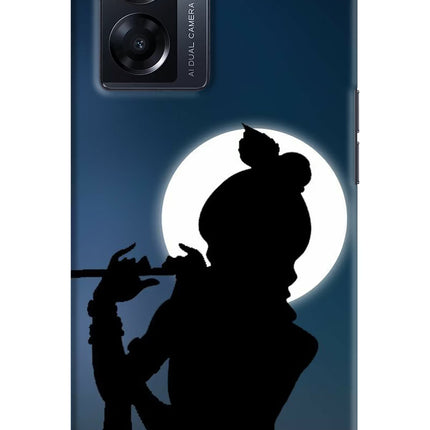 Shri Krishna Silhouette Oppo K10 5G Hard Case Back Cover by Casekaro