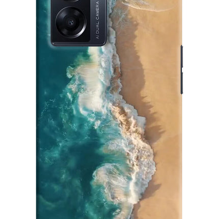 Ocean Beach Oppo K10 5G Hard Case Back Cover by Casekaro