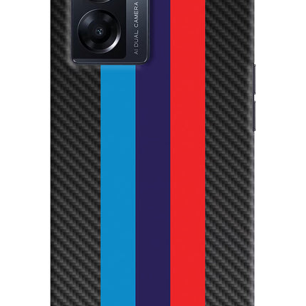 BMW Stripes Pattern Oppo K10 5G Hard Case Back Cover by Casekaro