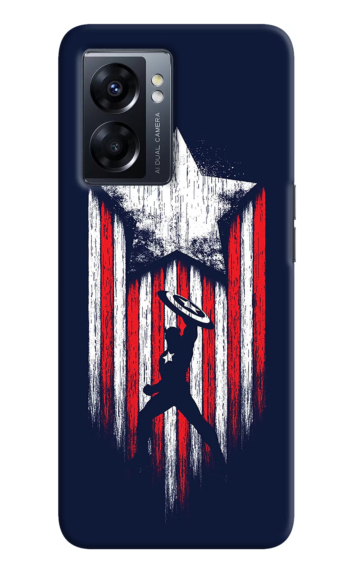 Captain America Marvel Art Oppo K10 5G Hard Case Back Cover by Casekaro