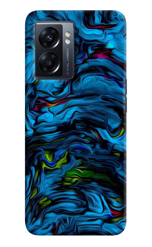 Dark Blue Abstract Oppo K10 5G Back Cover