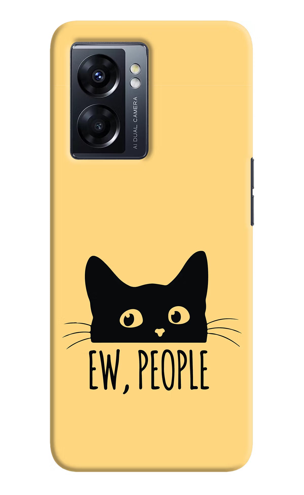 Ew People Catitude Oppo K10 5G Hard Case Back Cover by Casekaro