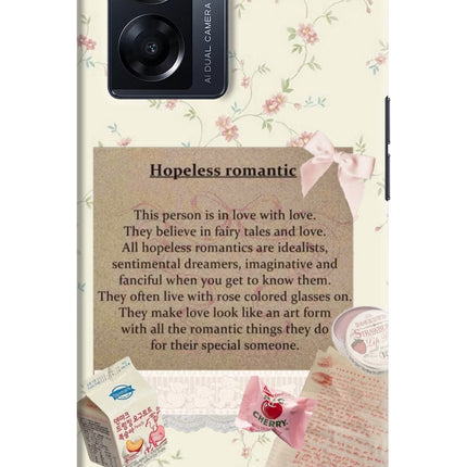 Hopeless Romantic Oppo K10 5G Hard Case Back Cover by Casekaro