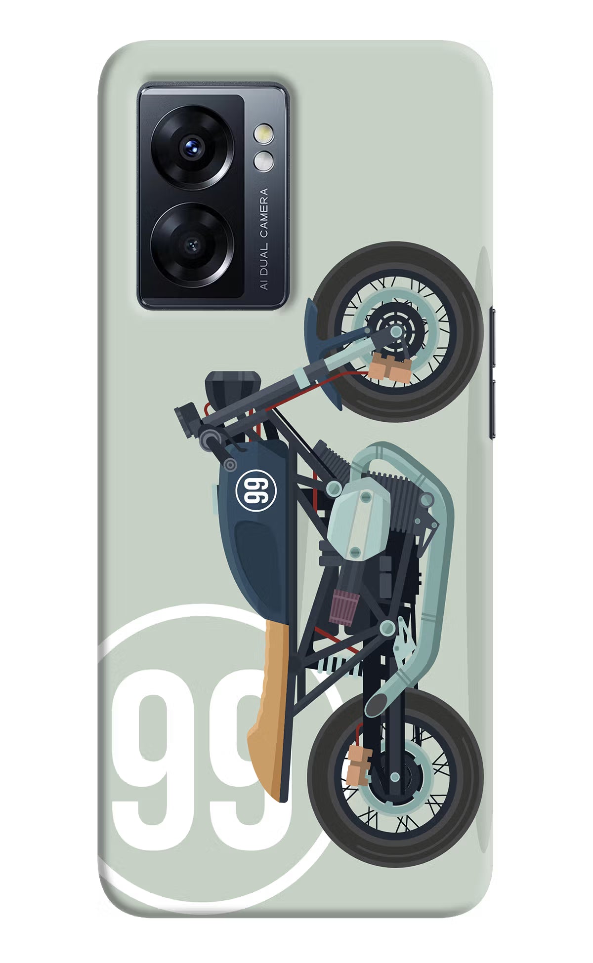 Classic Cafe Racer 99 Oppo K10 5G Hard Case Back Cover by Casekaro