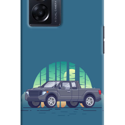 Retro Garage Vibe Oppo K10 5G Hard Case Back Cover by Casekaro