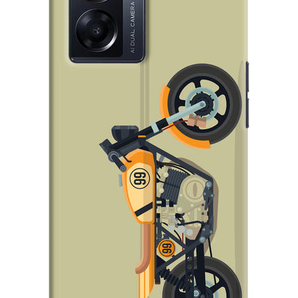 Vertical Speedster Oppo K10 5G Hard Case Back Cover by Casekaro