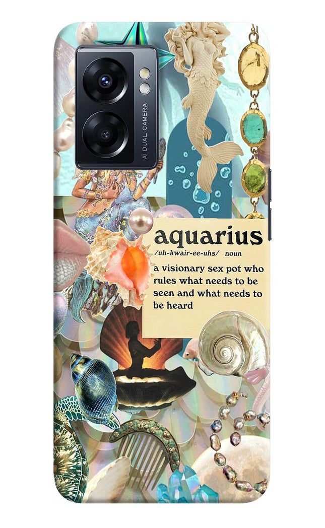 Aquarius Zodiac Oppo K10 5G Hard Case Back Cover by Casekaro