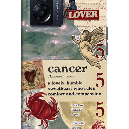 Cancer Zodiac Oppo K10 5G Hard Case Back Cover by Casekaro