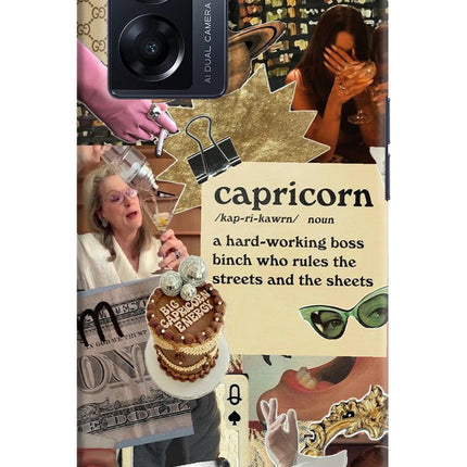 Capricorn Zodiac Oppo K10 5G Hard Case Back Cover by Casekaro