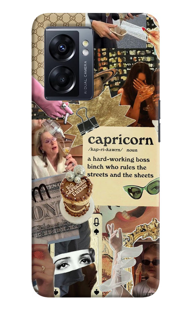 Capricorn Zodiac Oppo K10 5G Hard Case Back Cover by Casekaro
