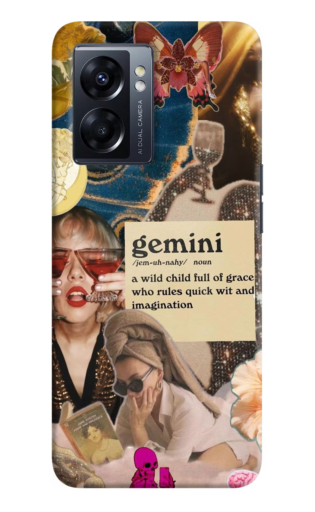 Gemini Zodiac Oppo K10 5G Hard Case Back Cover by Casekaro