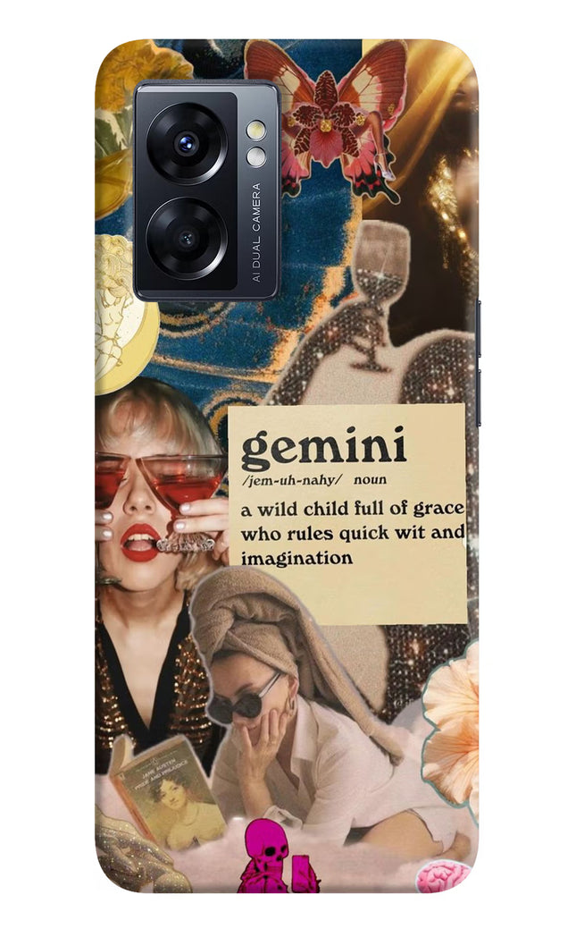 Gemini Zodiac Oppo K10 5G Hard Case Back Cover by Casekaro