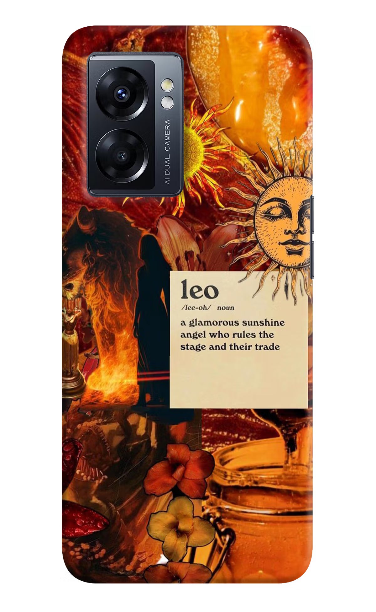 Leo Zodiac Oppo K10 5G Hard Case Back Cover by Casekaro