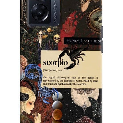Scorpio Zodiac Oppo K10 5G Hard Case Back Cover by Casekaro