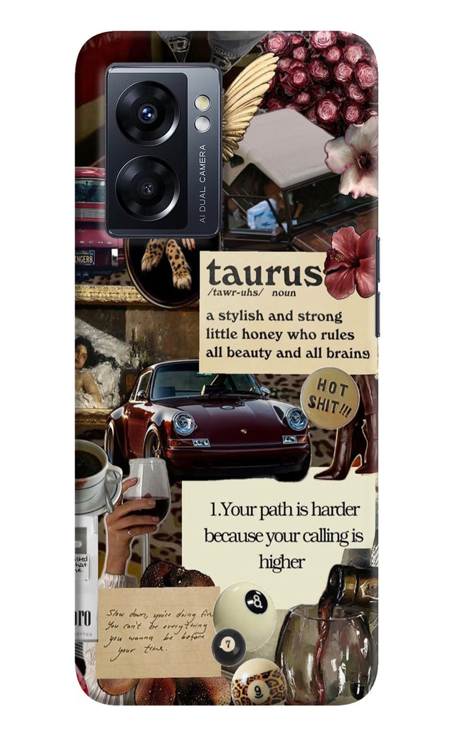 Taurus Zodiac Oppo K10 5G Hard Case Back Cover by Casekaro