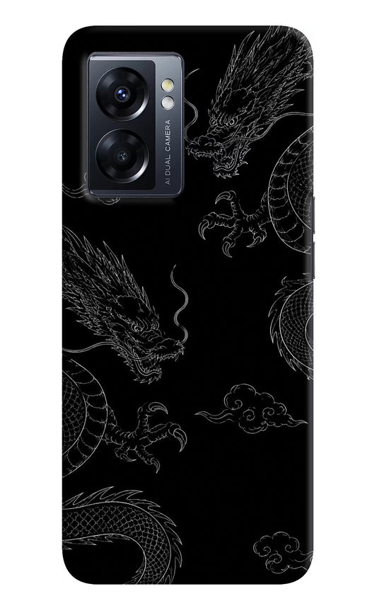 Twin Dragons Oppo K10 5G Hard Case Back Cover by Casekaro