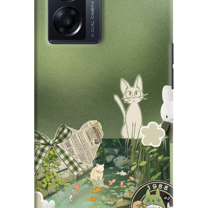 Aesthetic anime Oppo K10 5G Hard Case Back Cover by Casekaro