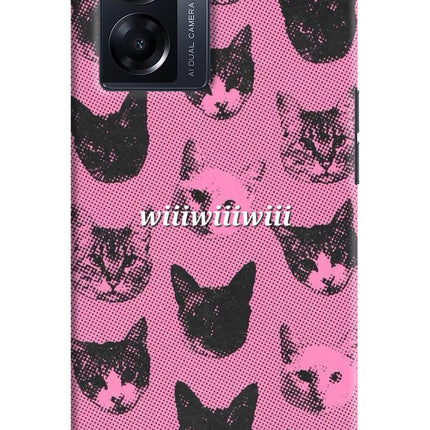 Pink Cats Oppo K10 5G Hard Case Back Cover by Casekaro