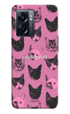 Pink Cats Oppo K10 5G Hard Case Back Cover by Casekaro