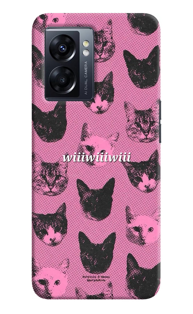 Pink Cats Oppo K10 5G Hard Case Back Cover by Casekaro