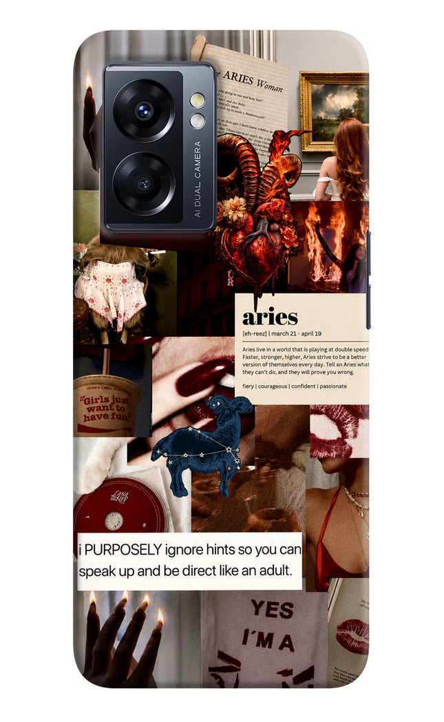 Zodiac Aries Oppo K10 5G Hard Case Back Cover by Casekaro