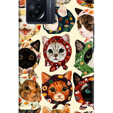 Cool Cat Oppo K10 5G Hard Case Back Cover by Casekaro