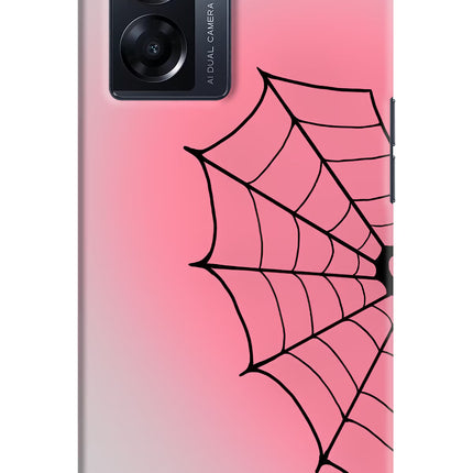 Pink Web Oppo K10 5G Hard Case Back Cover by Casekaro