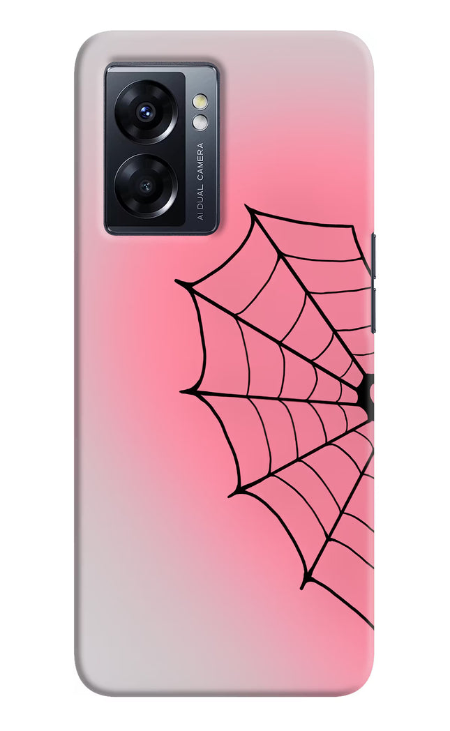 Pink Web Oppo K10 5G Hard Case Back Cover by Casekaro