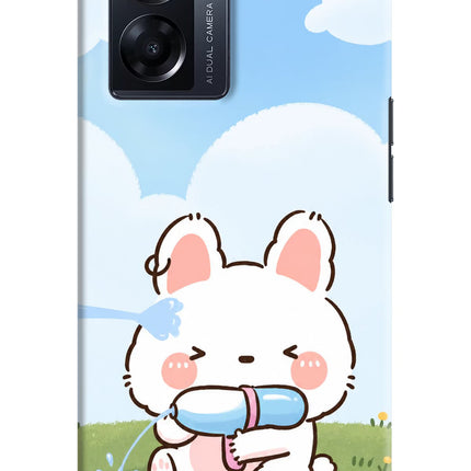 Bunny Treat Oppo K10 5G Hard Case Back Cover by Casekaro