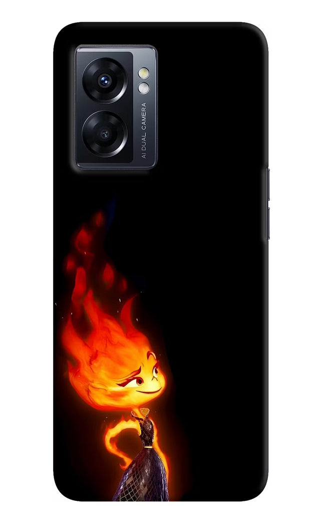 Ember Flame Oppo K10 5G Hard Case Back Cover by Casekaro