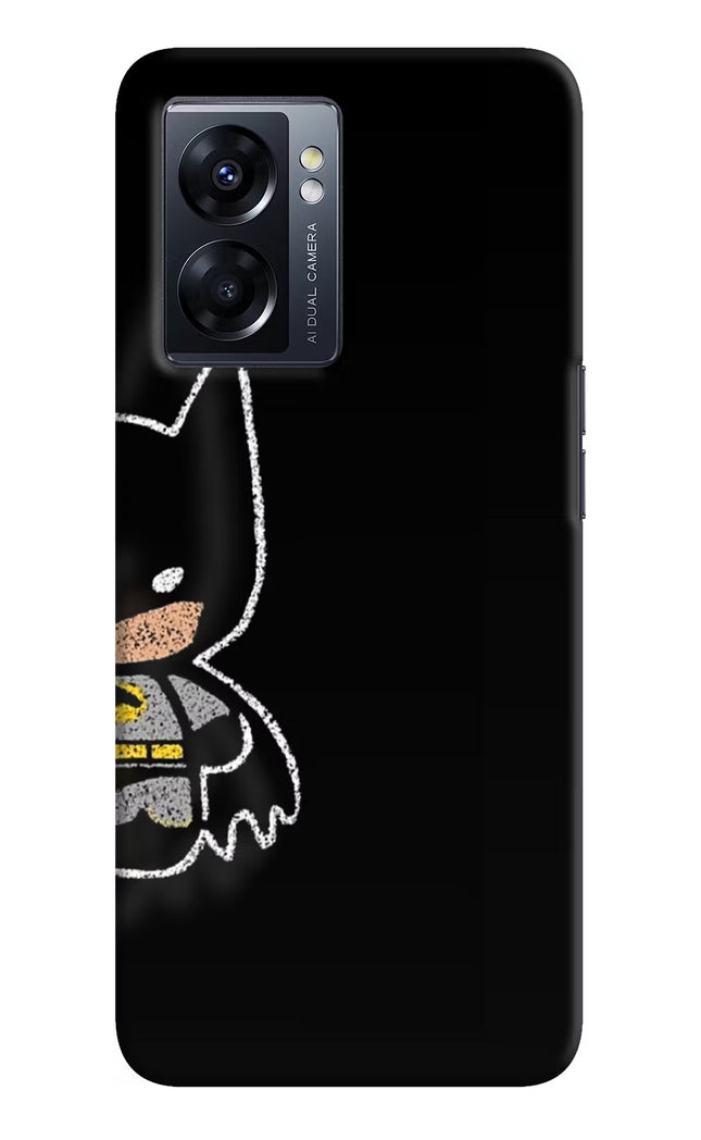 Bat Kitty Oppo K10 5G Hard Case Back Cover by Casekaro