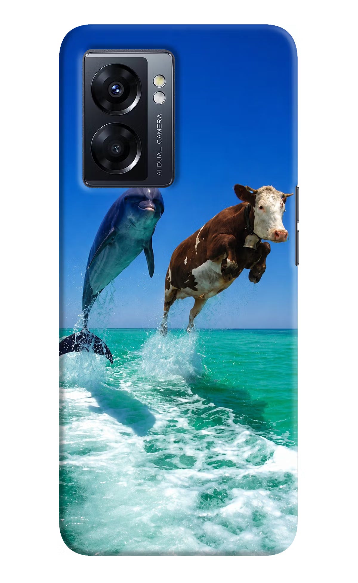 Dolphin vs Cow Oppo K10 5G Back Cover