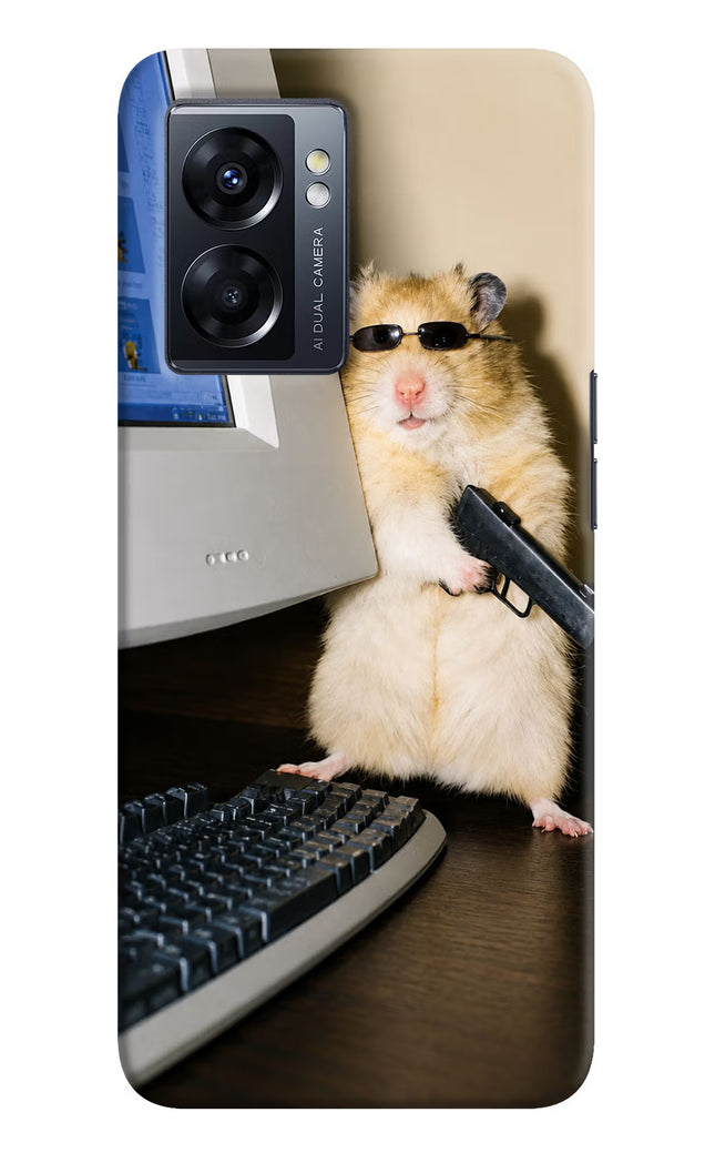 Hacker Hamster Oppo K10 5G Hard Case Back Cover by Casekaro