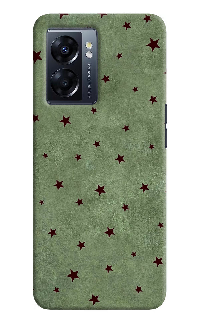Green Stars Oppo K10 5G Hard Case Back Cover by Casekaro