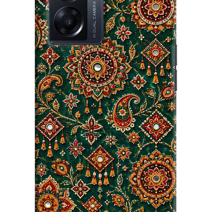 Green Pataka Oppo K10 5G Hard Case Back Cover by Casekaro