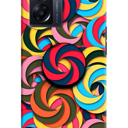 Spiral Pattern Oppo K10 5G Pop Case by Casekaro