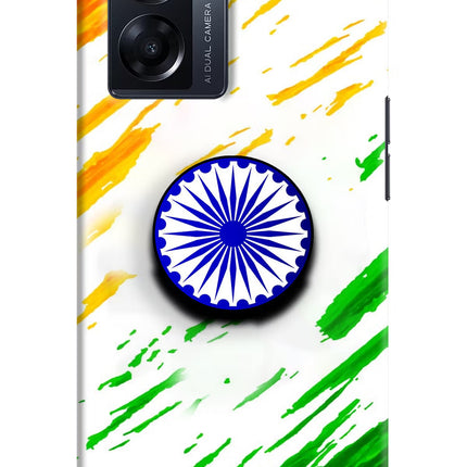 Indian Flag Ashoka Chakra Oppo K10 5G Pop Case by Casekaro