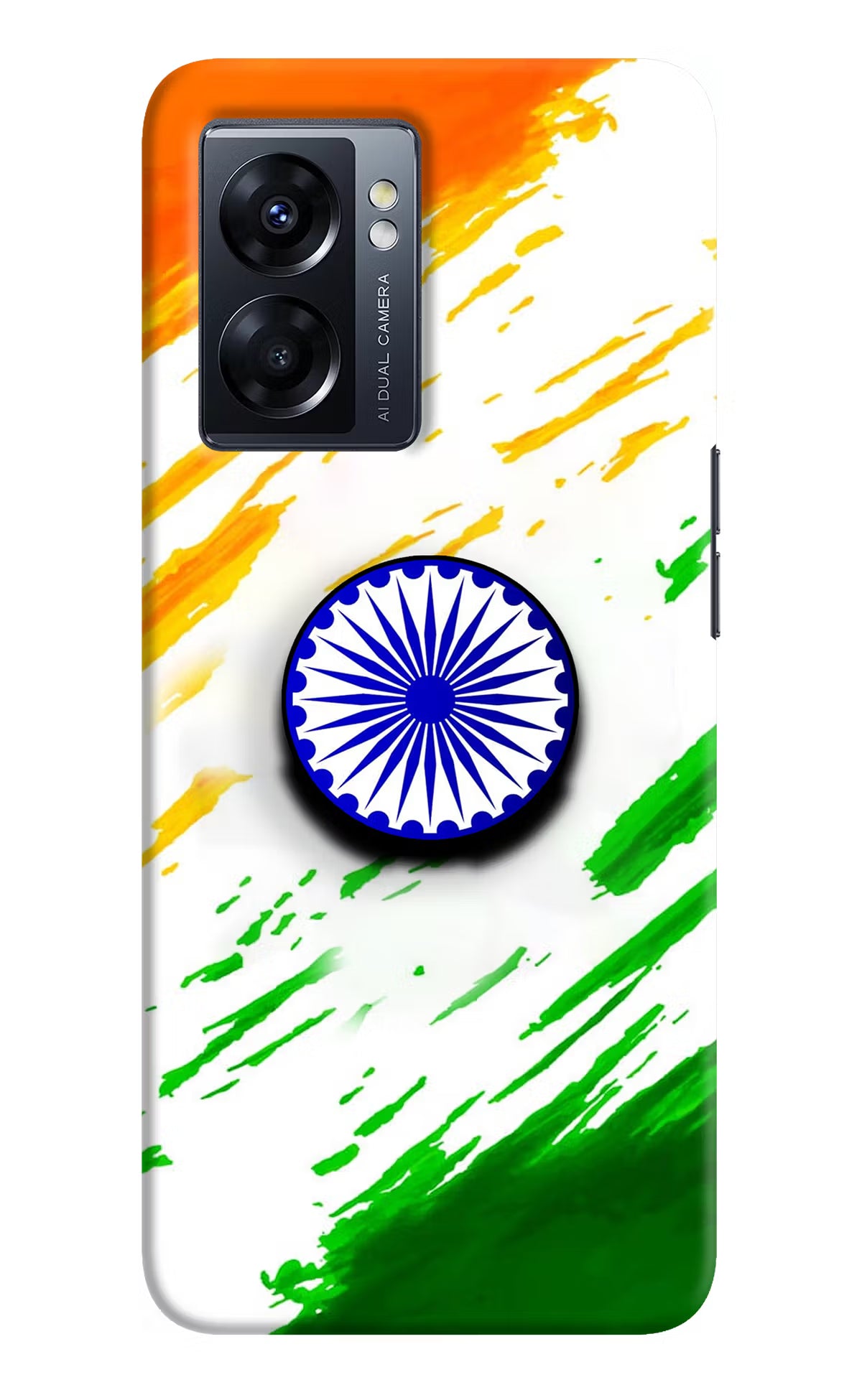 Indian Flag Ashoka Chakra Oppo K10 5G Pop Case by Casekaro