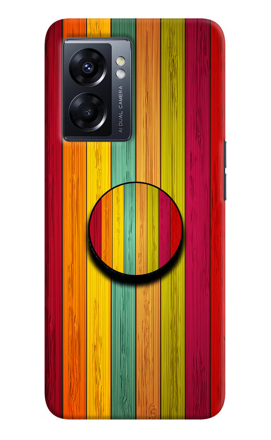 Multicolor Wooden Oppo K10 5G Pop Case by Casekaro
