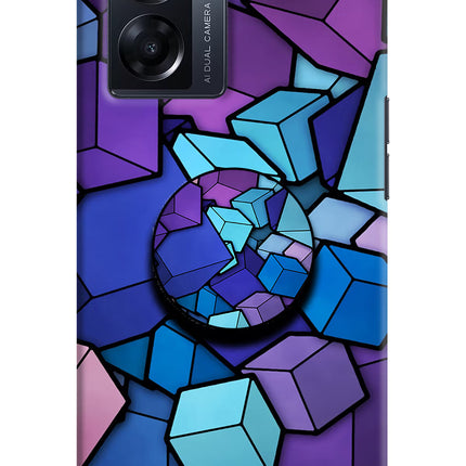 Cubic Abstract Oppo K10 5G Pop Case by Casekaro