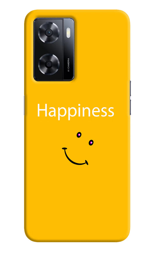 Happiness With Smiley Oppo A57 2022 Hard Case Back Cover by Casekaro