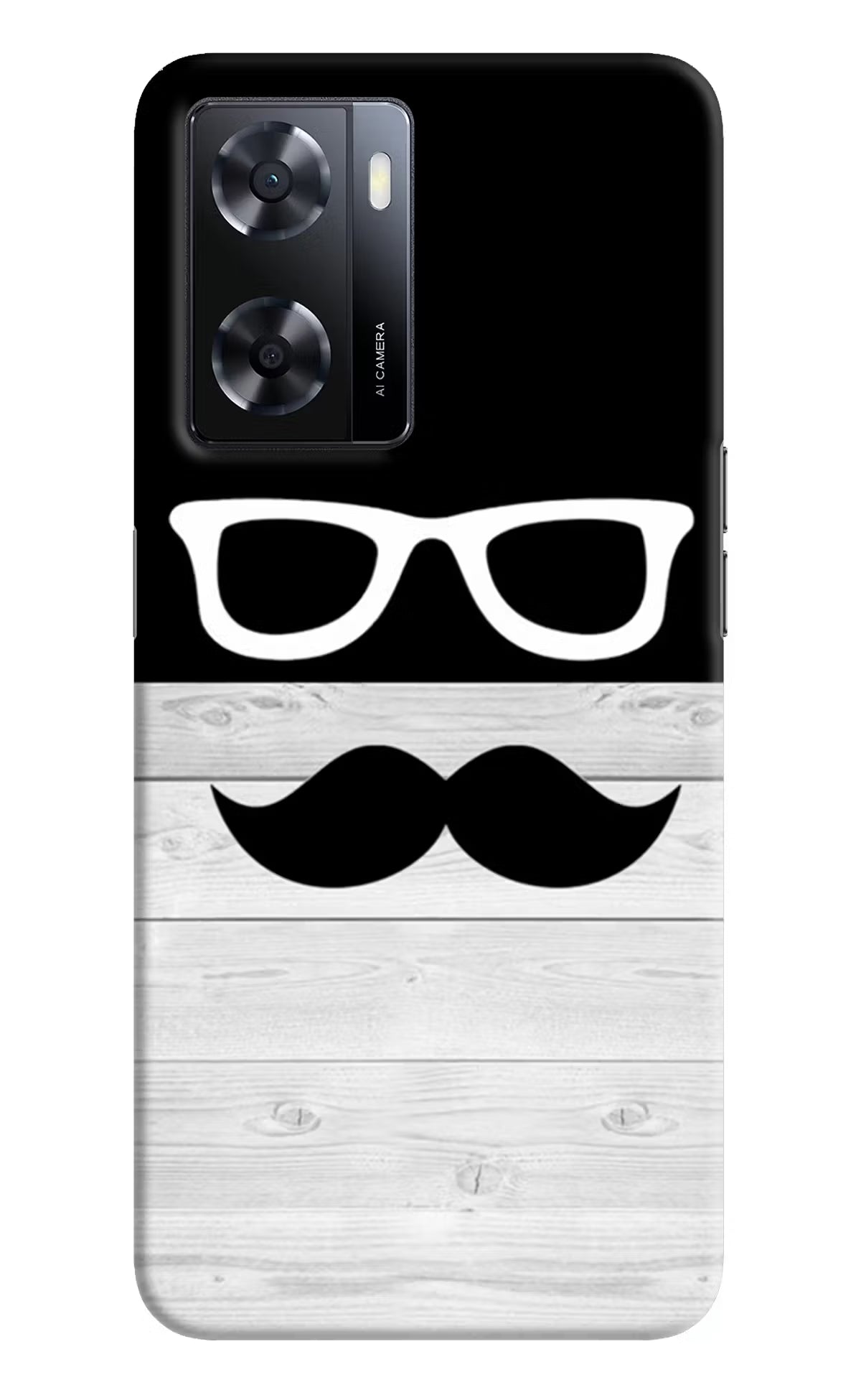 Mustache Oppo A57 2022 Hard Case Back Cover by Casekaro