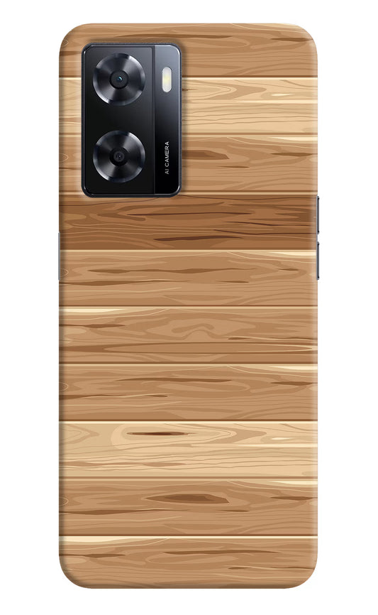 Wooden Vector Oppo A57 2022 Hard Case Back Cover by Casekaro