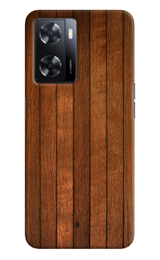Wooden Artwork Bands Oppo A57 2022 Hard Case Back Cover by Casekaro
