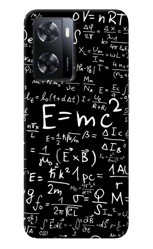 Physics Albert Einstein Formula Oppo A57 2022 Back Cover