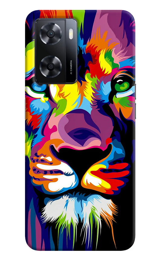 Lion Oppo A57 2022 Hard Case Back Cover by Casekaro
