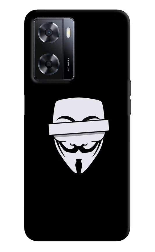 Anonymous Face Oppo A57 2022 Hard Case Back Cover by Casekaro