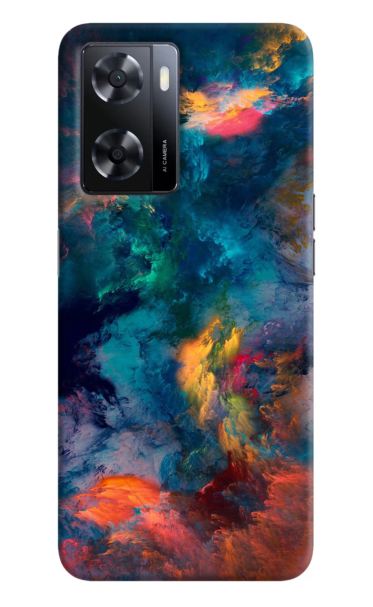 Artwork Paint Oppo A57 2022 Hard Case Back Cover by Casekaro