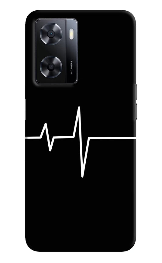 Heart Beats Oppo A57 2022 Hard Case Back Cover by Casekaro