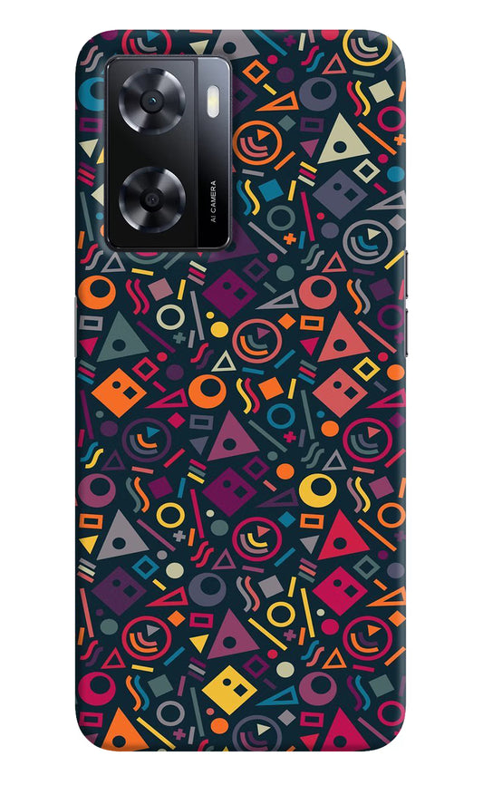 Geometric Abstract Oppo A57 2022 Hard Case Back Cover by Casekaro